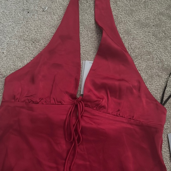 Princess Polly Satin Halter Mini Dress - Picture 4 of 5